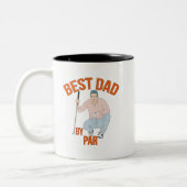 Tasse 2 Couleurs Meilleur papa par rapport (Gauche)
