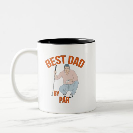 Tasse 2 Couleurs Meilleur papa par rapport (Gauche)