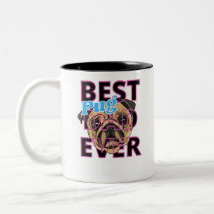 Tasse 2 Couleurs Meilleur Papa Pug Ever