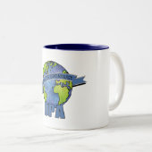 Tasse 2 Couleurs Meilleur Papi du Monde (Devant droit)