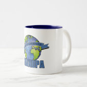 Tasse 2 Couleurs Meilleur Papi du Monde (Devant droit)