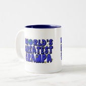 Tasse 2 Couleurs Meilleur Papi du Monde (Devant gauche)
