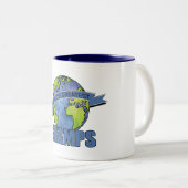 Tasse 2 Couleurs Meilleur Papi du Monde (Devant droit)