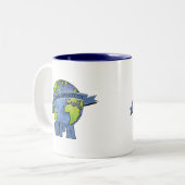 Tasse 2 Couleurs Meilleur Papi du Monde (Devant gauche)