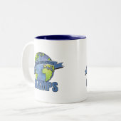 Tasse 2 Couleurs Meilleur Papi du Monde (Devant gauche)