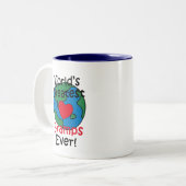 Tasse 2 Couleurs Meilleur Papi du Monde Cœur (Devant gauche)