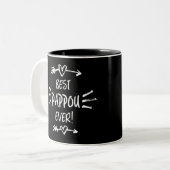 Tasse 2 Couleurs Meilleur Pappou de tous les temps (Devant gauche)