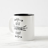 Tasse 2 Couleurs Meilleur Pappou Ever (Devant gauche)