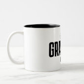 Tasse 2 Couleurs Meilleur Papy Personnalisé Script (Gauche)