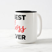 Tasse 2 Couleurs Meilleur patron Ever 2 (Devant droit)