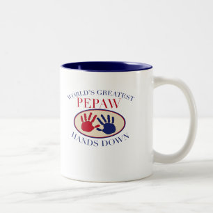 Tasse 2 Couleurs Meilleur Pepaw Haut la Main