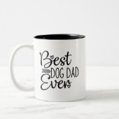 Tasse 2 Couleurs Meilleur père de chien jamais (Gauche)
