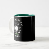 TASSE 2 COULEURS MEILLEUR PÈRE PAR MONOGRAMME NOM (Devant gauche)