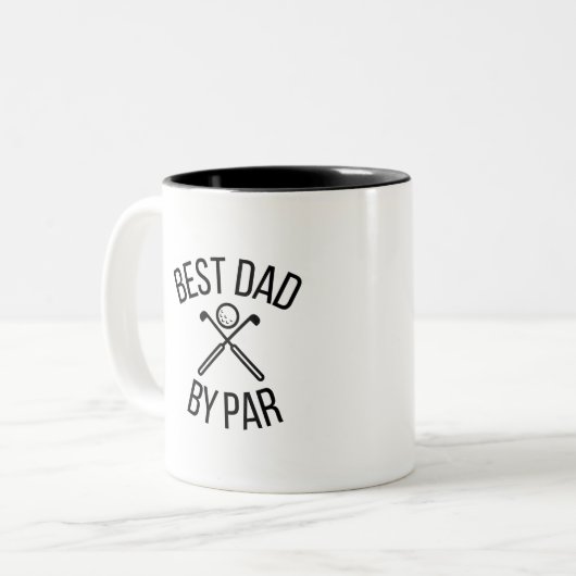 Tasse 2 Couleurs Meilleur père par par par (Devant gauche)