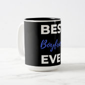 Tasse 2 Couleurs Meilleur petit ami jamais (Devant gauche)