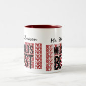 Tasse 2 Couleurs Meilleur professeur Ever Gift de l'université du (Centre)