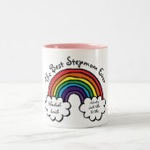 Tasse 2 Couleurs Meilleur Stepmaman, Stepmère Ever Rainbow Fun (Centre)