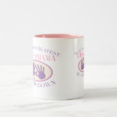 Tasse 2 Couleurs Meilleur T-shirt de Grand-Mama (Centre)