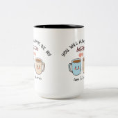 Tasse 2 Couleurs Meilleur-Thé Couple Personnalisé (Centre)