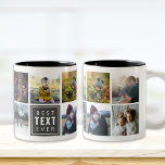 Tasse 2 Couleurs Meilleur "Votre Texte Ici" Jamais Personnalisé Pho<br><div class="desc">Customize this mug and give it as a gift !</div>