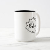 Tasse 2 Couleurs Meilleure Babcia Ever (Devant droit)