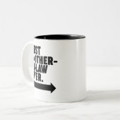 Tasse 2 Couleurs Meilleure belle-mère jamais (Devant gauche)