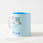 Tasse 2 Couleurs Meilleure coiffure-cadeaux pour les infirmières (Devant gauche)