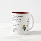 Tasse 2 Couleurs Meilleure collection d'amis transparente (Devant droit)