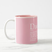 Tasse 2 Couleurs Meilleure définition de fille rose (Gauche)