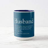 Tasse 2 Couleurs Meilleure définition du mari au monde (Centre)