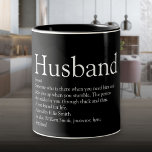 Tasse 2 Couleurs Meilleure définition du mari au monde<br><div class="desc">Personnalisez votre mari spécial pour créer un cadeau unique pour les anniversaires,  anniversaires,  mariages,  Noël ou tout autre jour que vous voulez montrer combien il signifie pour vous. Une façon parfaite de lui montrer à quel point il est extraordinaire chaque jour. Conçu par Thisisnotme©</div>