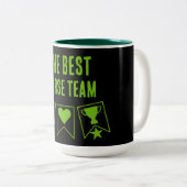 Tasse 2 Couleurs Meilleure équipe d'infirmières (Devant droit)