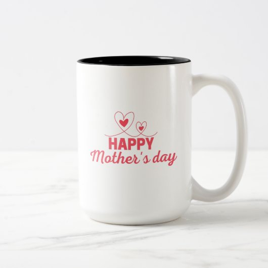 Tasse 2 Couleurs Meilleure fête des mères heureuse (Droit)