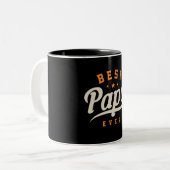 Tasse 2 Couleurs Meilleure Fête des pères de papa toujours drôle (Devant gauche)