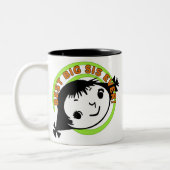 Tasse 2 Couleurs Meilleure grande soeur jamais rétro (Gauche)