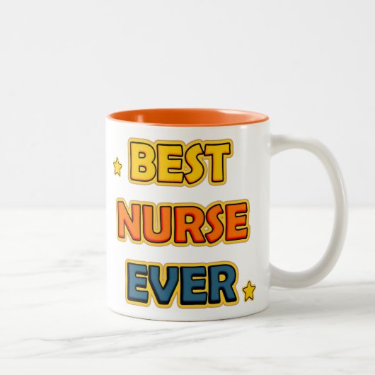 Tasse 2 Couleurs Meilleure infirmière (Droit)