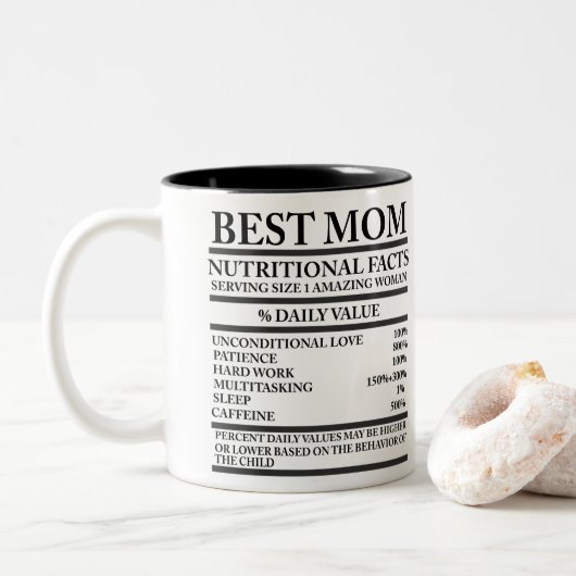 Tasse 2 Couleurs Meilleure maman (Avec donut)