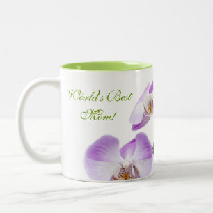 Tasse 2 Couleurs Meilleure Maman au Monde Orchidée Violette