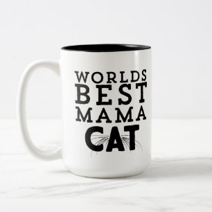 Tasse 2 Couleurs Meilleure maman Cat des mondes