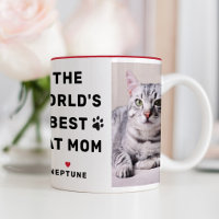 Meilleure Maman de Chat au Monde Photo Rouge Empre