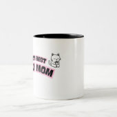 Tasse 2 Couleurs Meilleure Maman de Chat du Monde  (Centre)