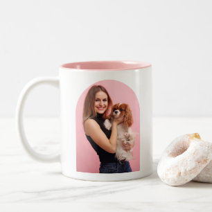 Tasse 2 Couleurs Meilleure maman de chien ever Arche de photo & no