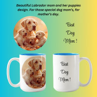 Meilleure maman de chien Labrador et chiots