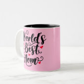 Tasse 2 Couleurs Meilleure maman du monde (Devant gauche)