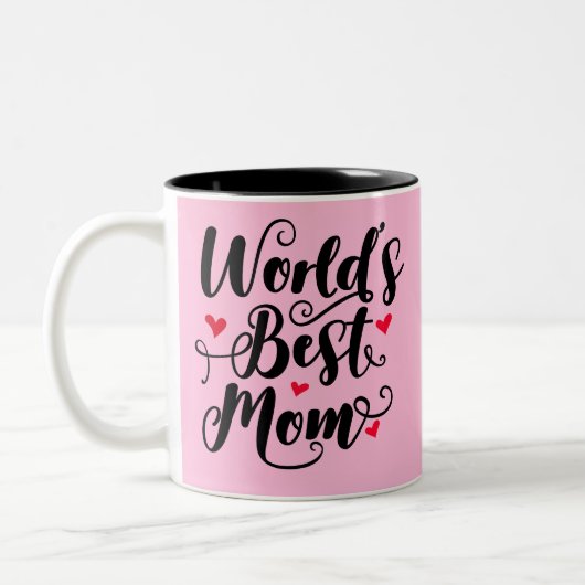 Tasse 2 Couleurs Meilleure maman du monde (Gauche)