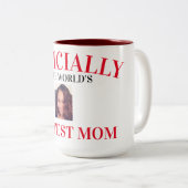 Tasse 2 Couleurs Meilleure maman du monde (Devant droit)