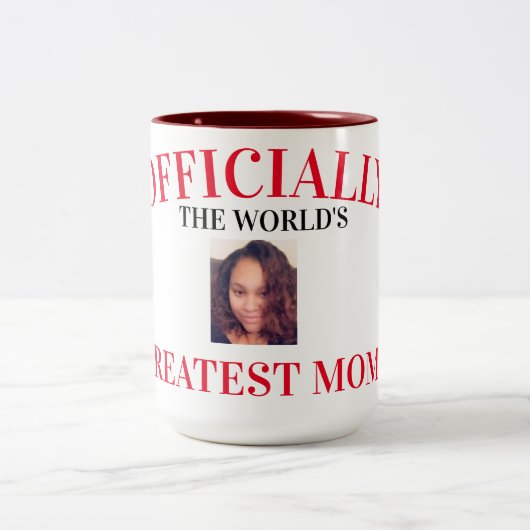 Tasse 2 Couleurs Meilleure maman du monde (Centre)