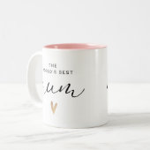 Tasse 2 Couleurs Meilleure Maman du Monde (Devant gauche)