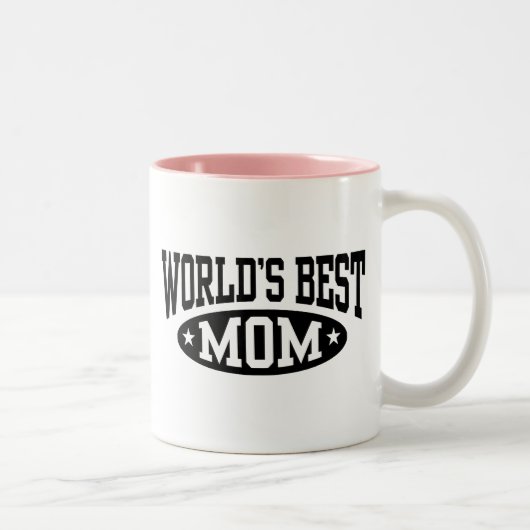 Tasse 2 Couleurs Meilleure maman du monde (Droit)