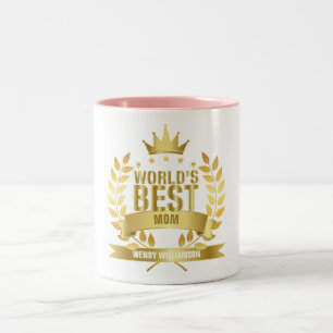 Tasse 2 Couleurs Meilleure Maman du Monde en Or